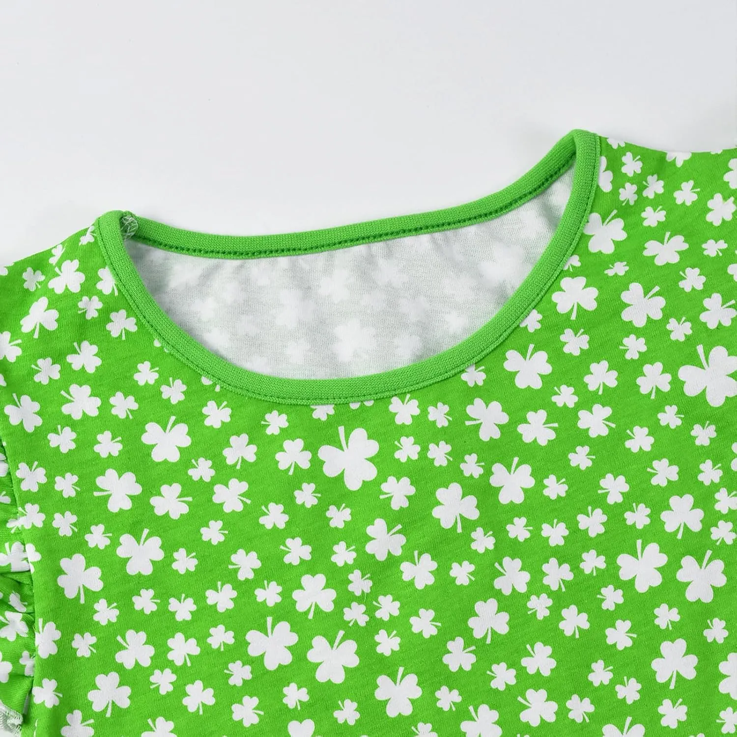 HILEELANG Girl Short Sleeve Dress Summer Cotton Casual Tunic Shirt Twirly Basic Skater Dress