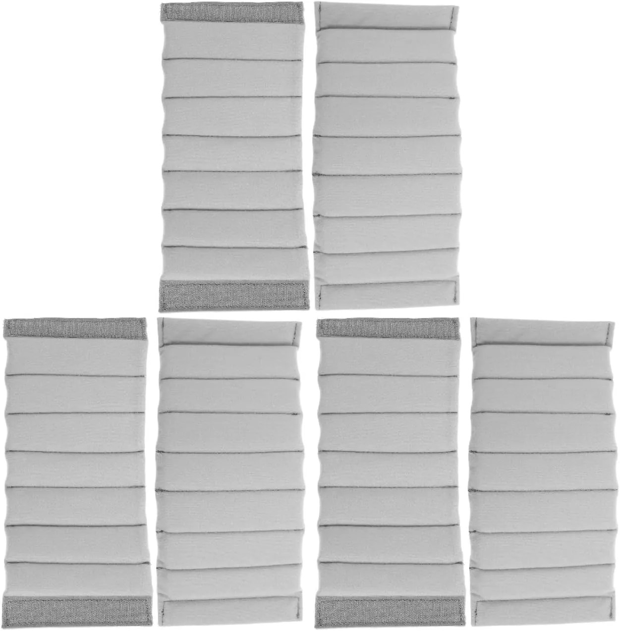 Homoyoyo 6 Pcs Camera Bag Divider Baggies Plug Ins Bag Dividers for Camera Bag Camera Bag Inserts Bag Divider Organizer Insert Side Pocket Thicken N Gray Suede Roller Partition, Greyx3pcs, Z29C37C20C