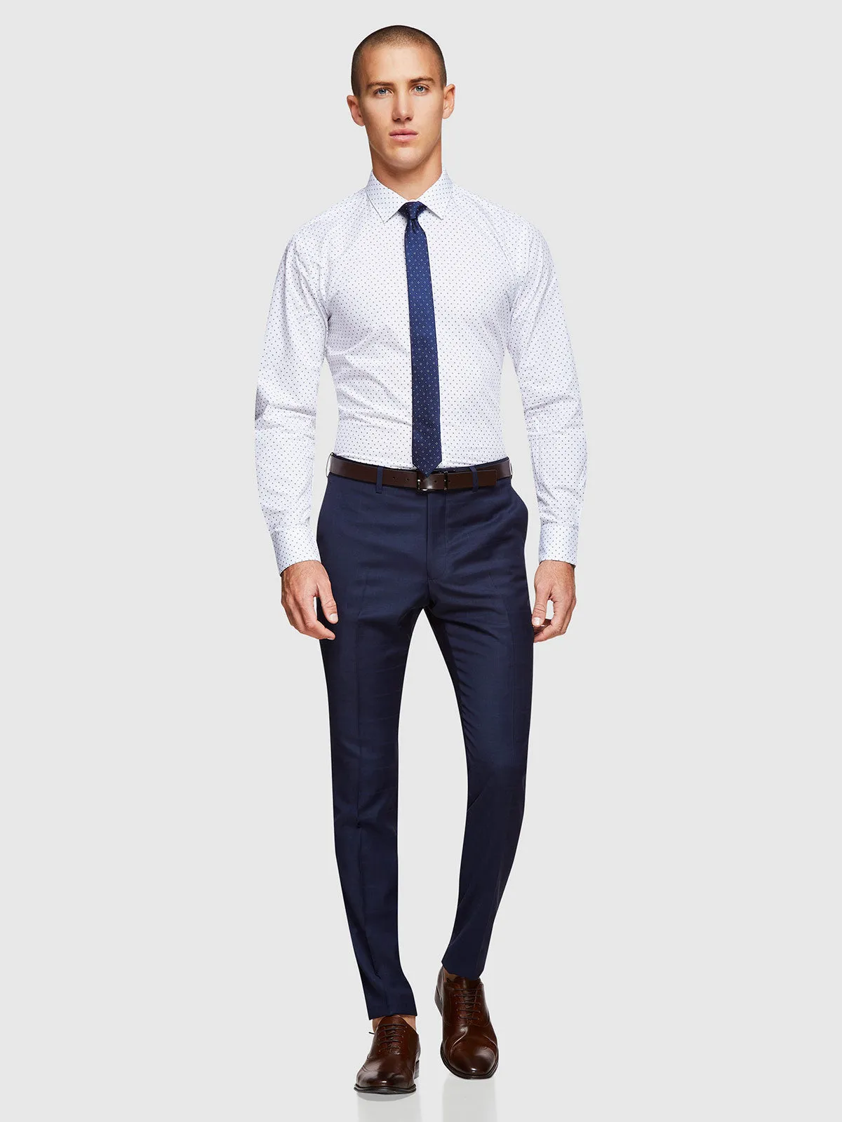 Hopkins Wool Blend Suit Trousers