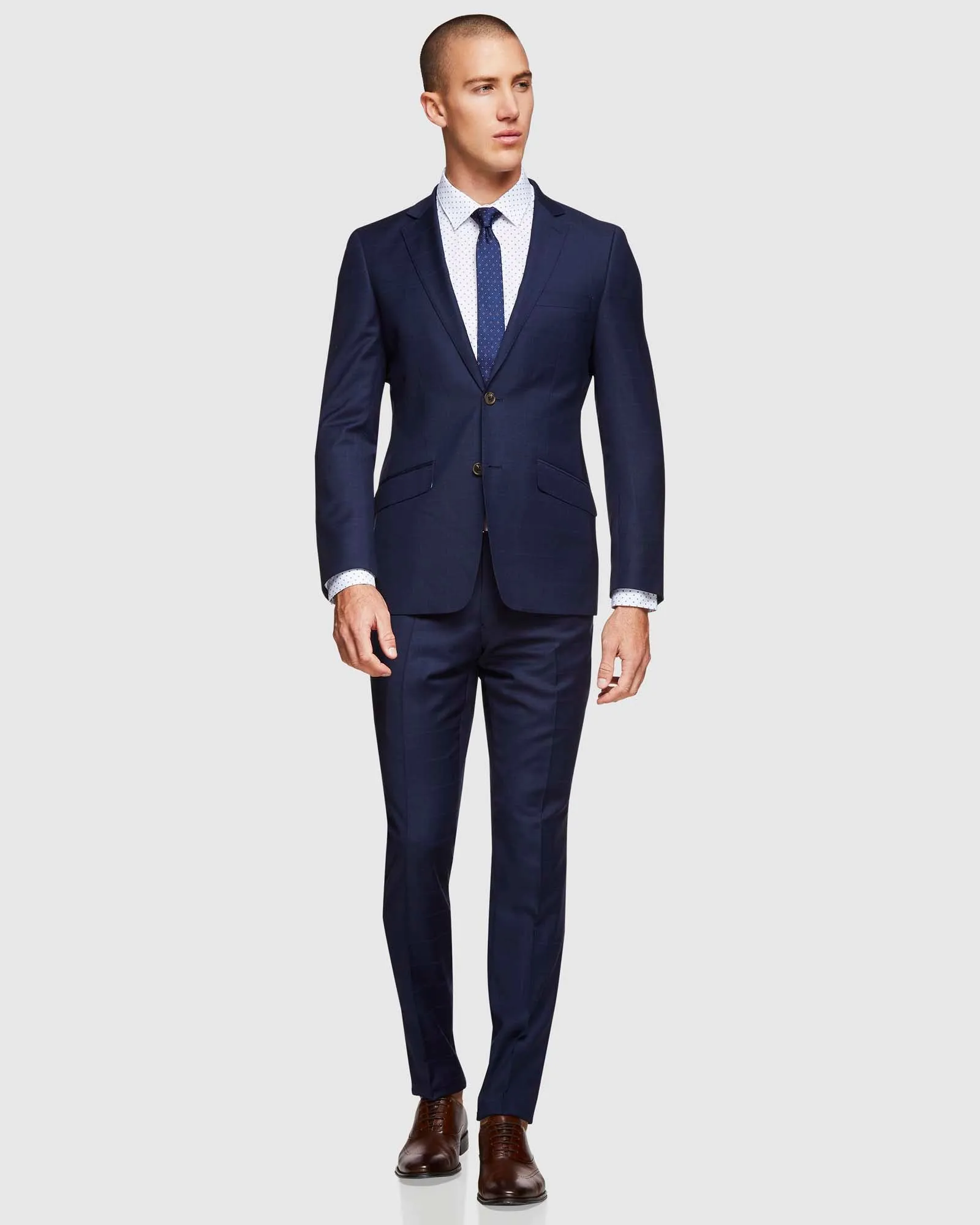 Hopkins Wool Blend Suit Trousers
