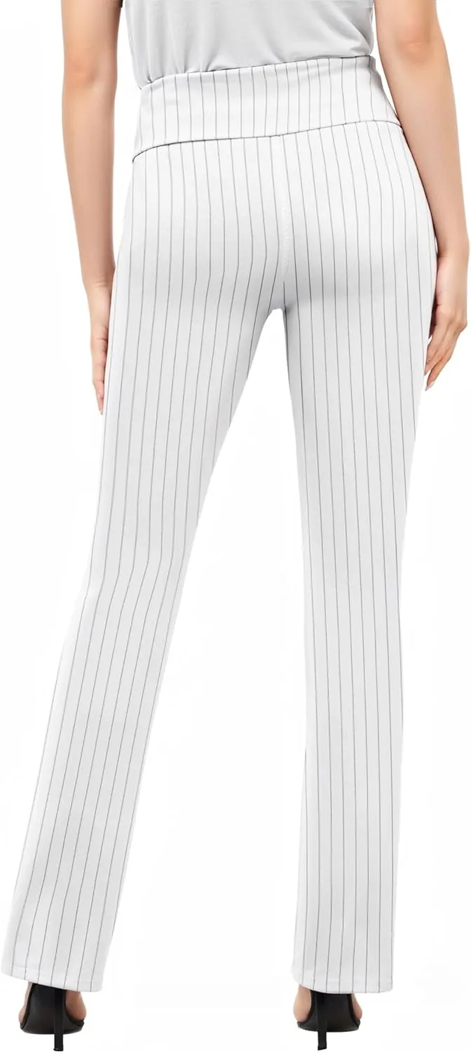 Hybrid & Company Womens Business Millennium Slim Bootcut Pants