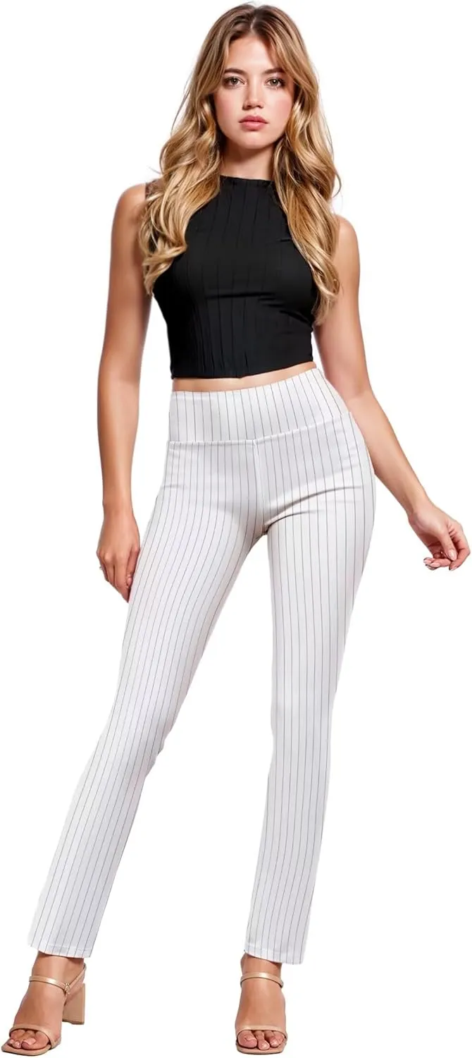 Hybrid & Company Womens Business Millennium Slim Bootcut Pants