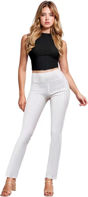 Hybrid & Company Womens Business Millennium Slim Bootcut Pants