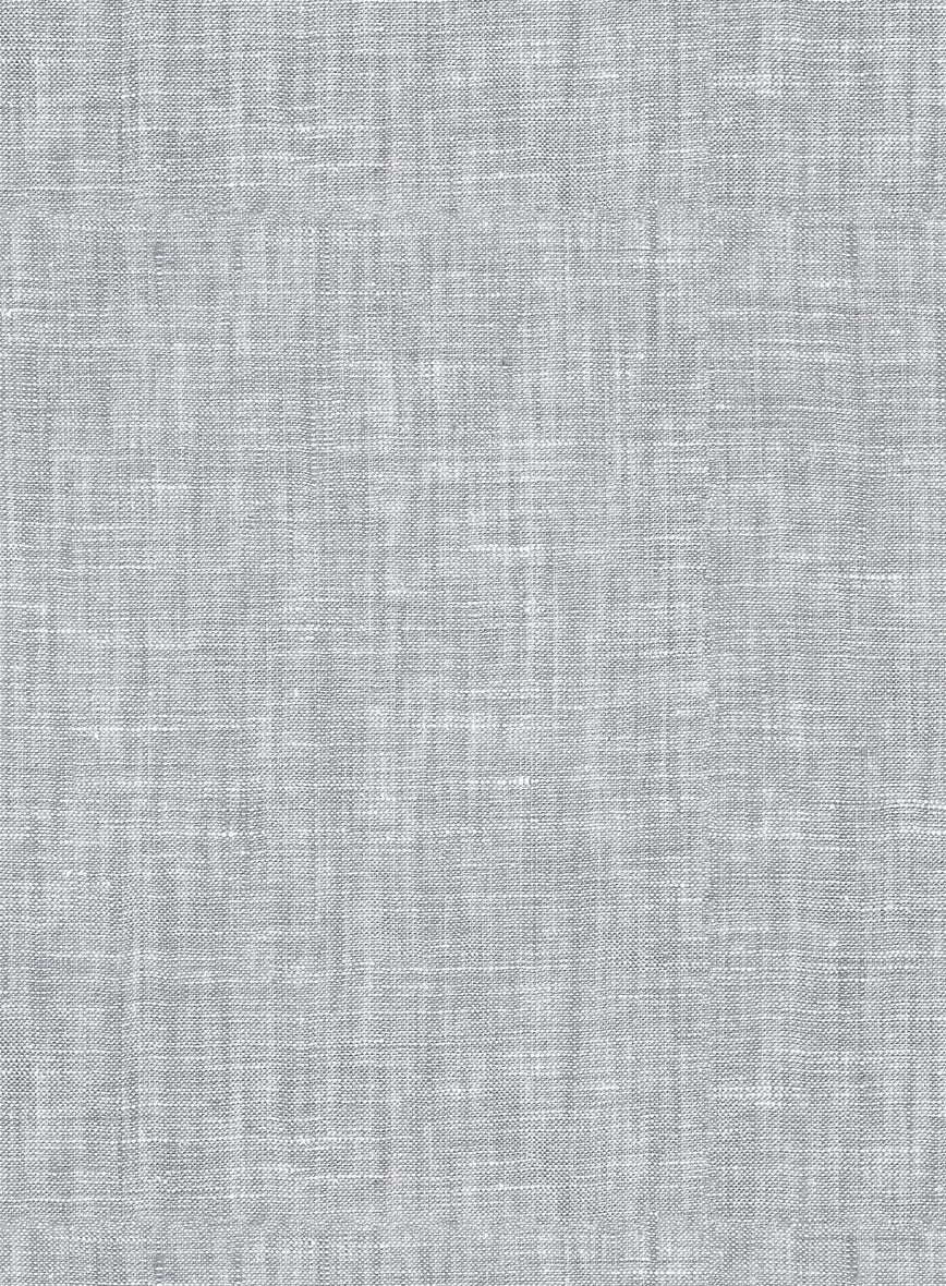 Italian Zod Light Gray Linen Pants