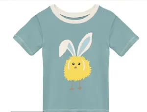 Jade Peep Bunny Short Sleeve Easy Fit Crew Neck Graphic Tee - Select Size