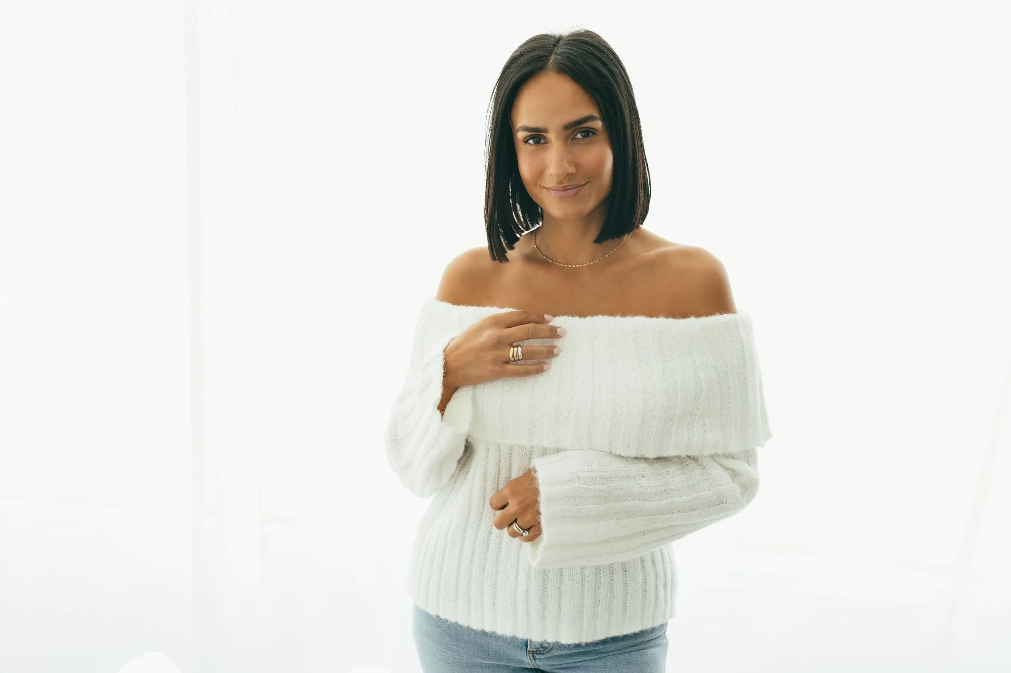 JJ x Chantel Carreira Twisted Gold Layering Necklace