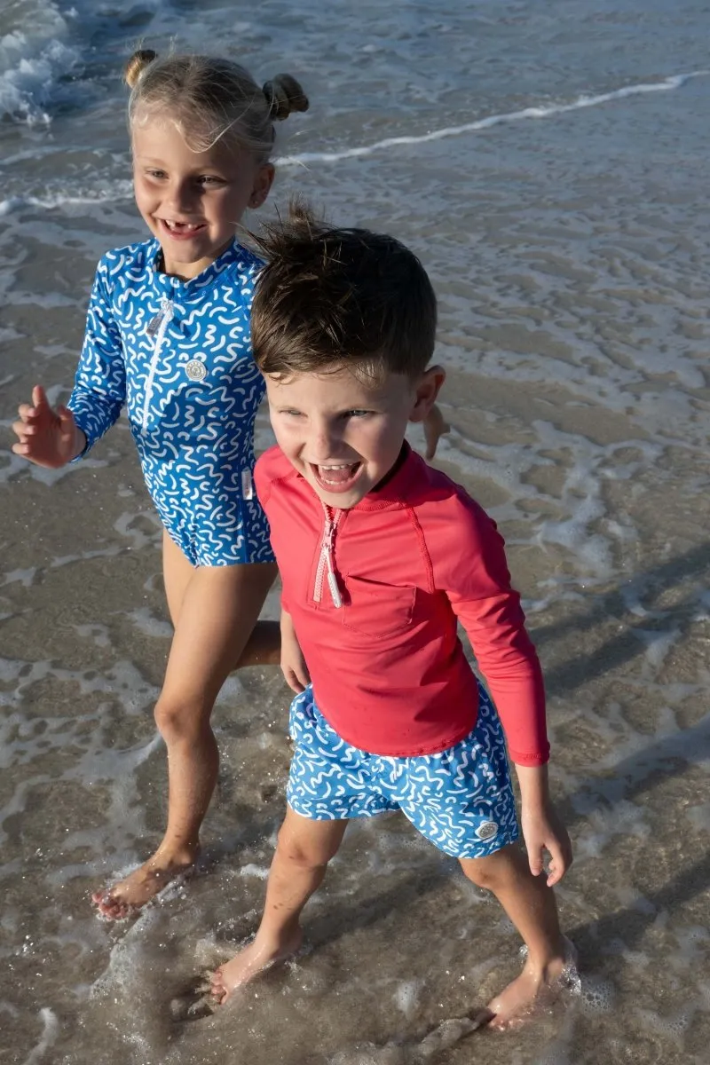 Kids UV T-Shirt - Long sleeve  - Strawberry Red