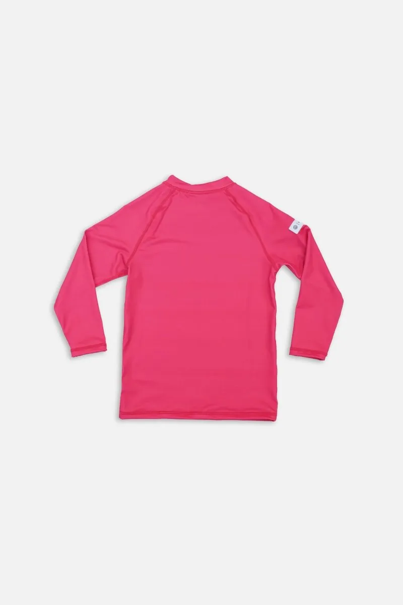 Kids UV T-Shirt - Long sleeve  - Strawberry Red