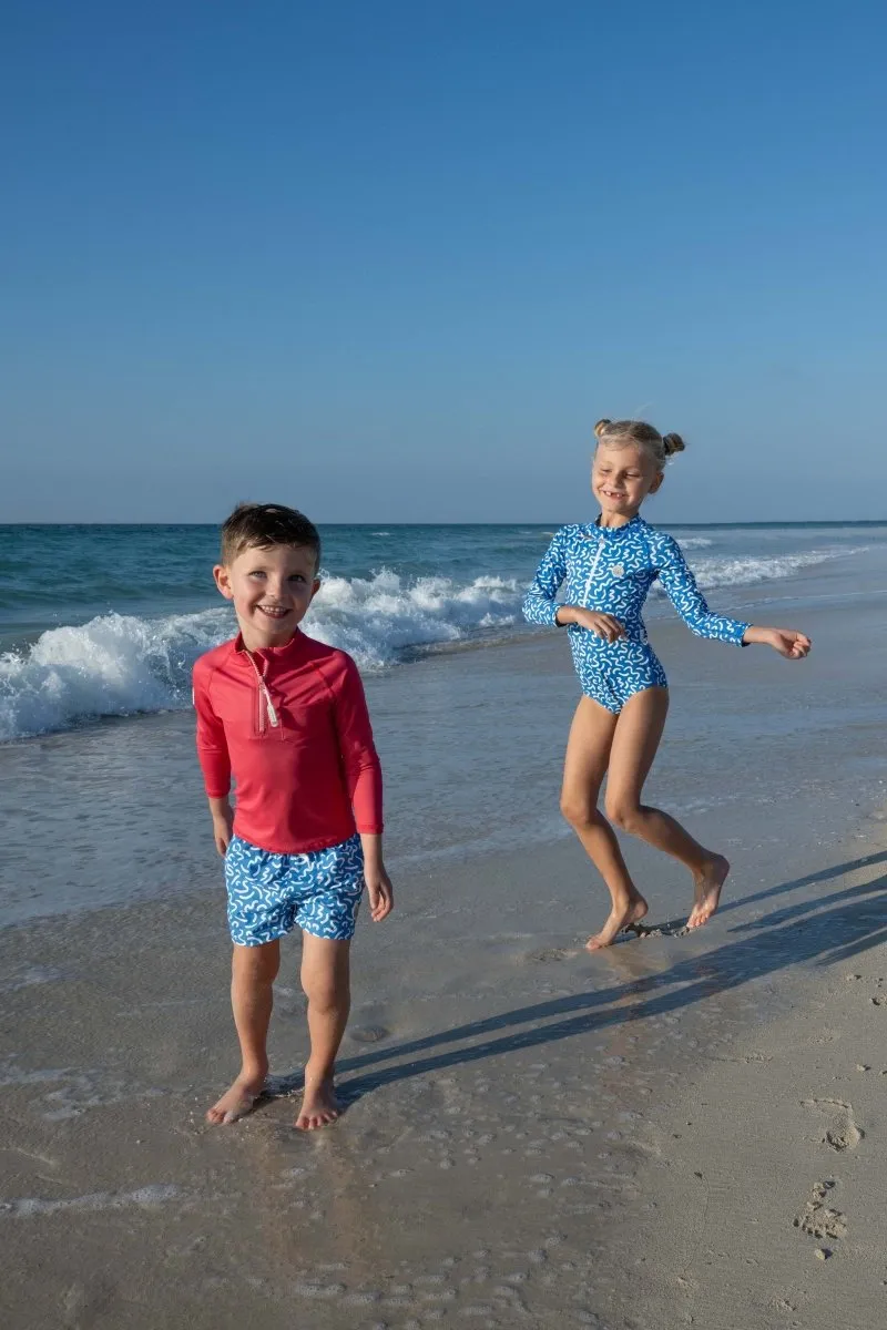 Kids UV T-Shirt - Long sleeve  - Strawberry Red