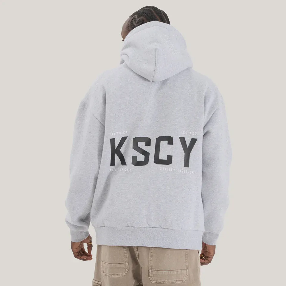 Kiss Chacey Paladin Relaxed Hoodie - Grey Marle