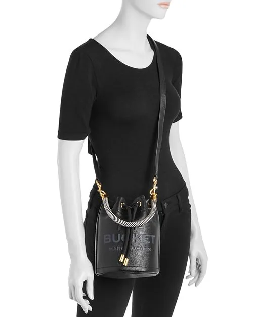 Leather bucket bag MARC JACOBS, Black