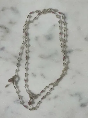 Lemon Topaz Pink Tourmaline Choker