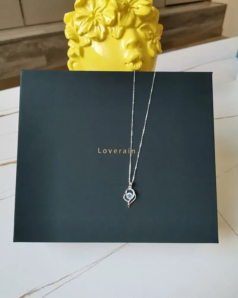 Loverain-Necklaces jewelry , Crystal Pendant Necklace, for laday Jewelry Gifts