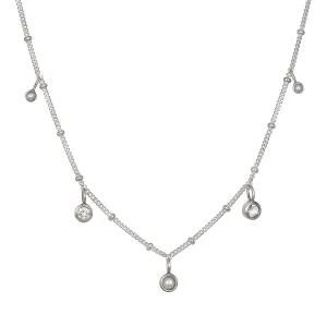 Luminous Beauty Silver Choker Necklace