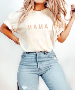 Mama Simplistic Neutral Tee
