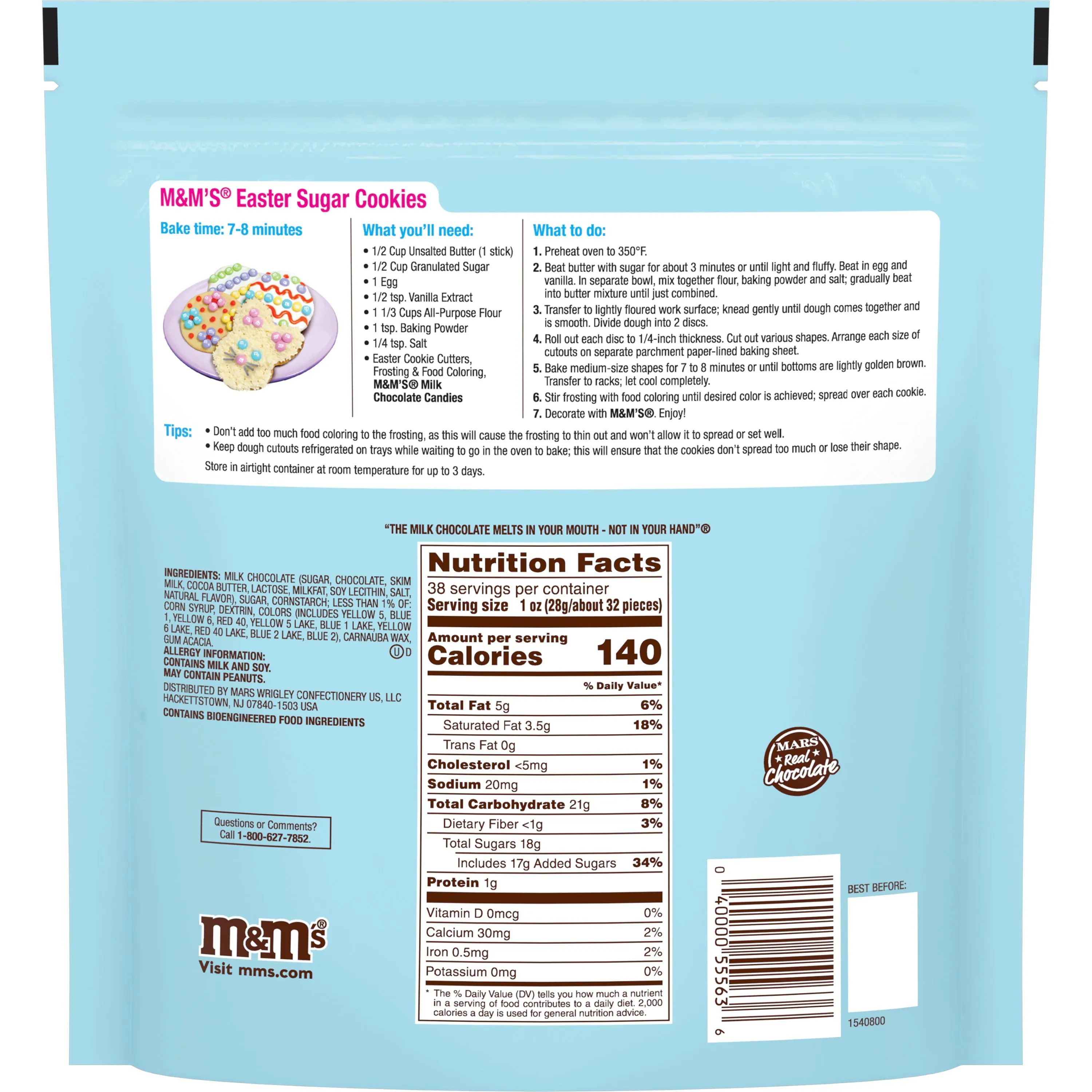 M&M's Pastel Mix Easter Milk Chocolate Candy - 38 oz Bag