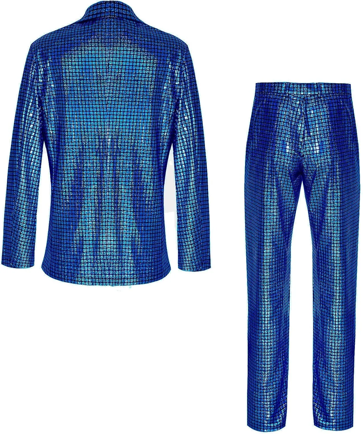 Men's 70s Outfit Disco Suit Shiny Party Outfit Sequin Costume