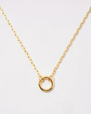 MINI PAPERCLIP NECKLACE WITH LOCK