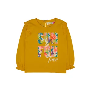 Mustard Yellow 'Sun & Fun Time' Shirt