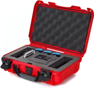 NANUK 909 Waterproof Hard Case with Foam Insert for GoPro Hero 9 and 10, Red