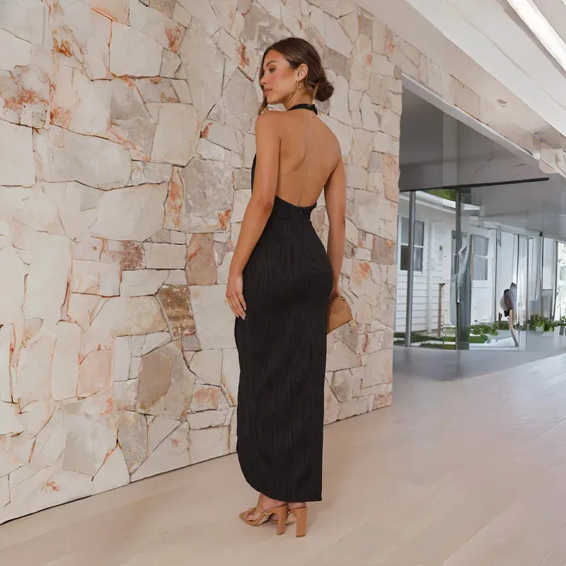 New High-end Slim Long Elegant Casual Streetwear Y2K Midi Dresses