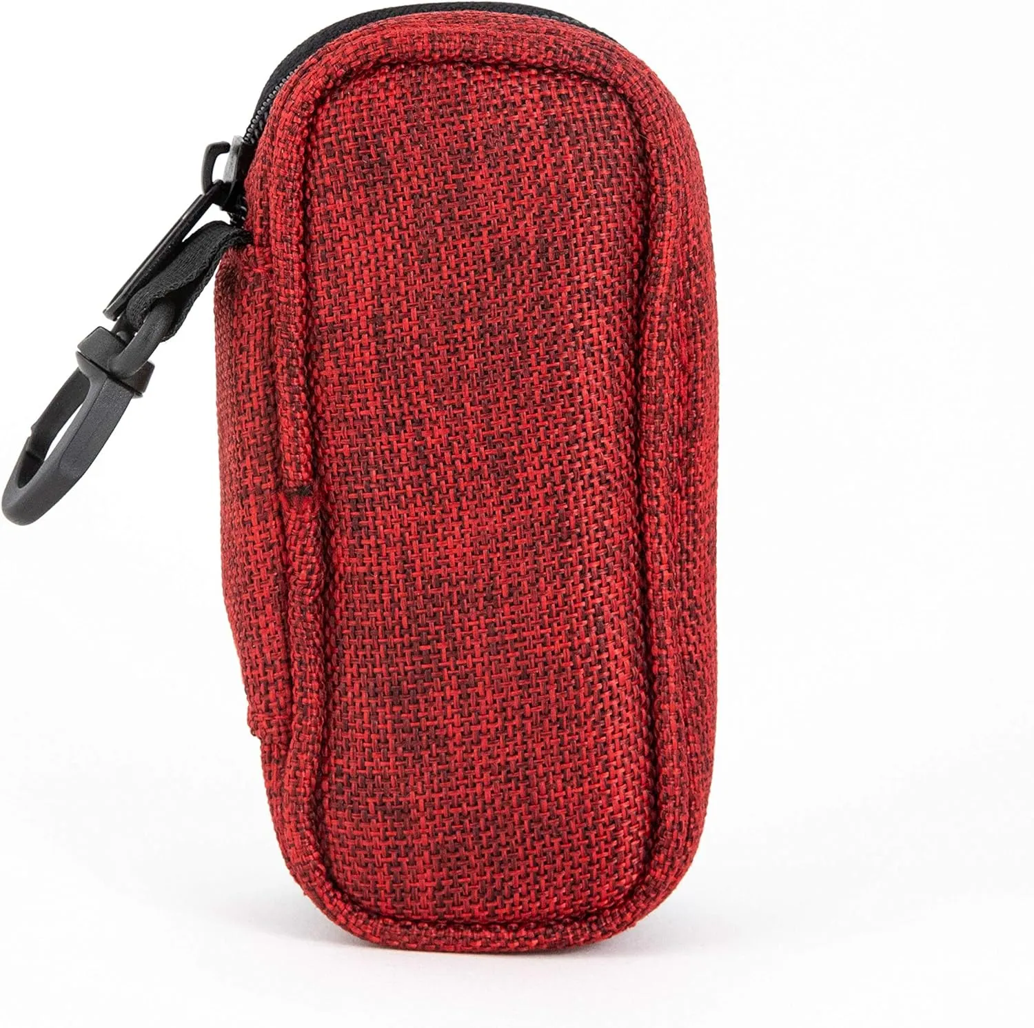 Nickel Bags Pod Key Chain | Travel Pouch Accessories with Padded Interior (Red, 5in)