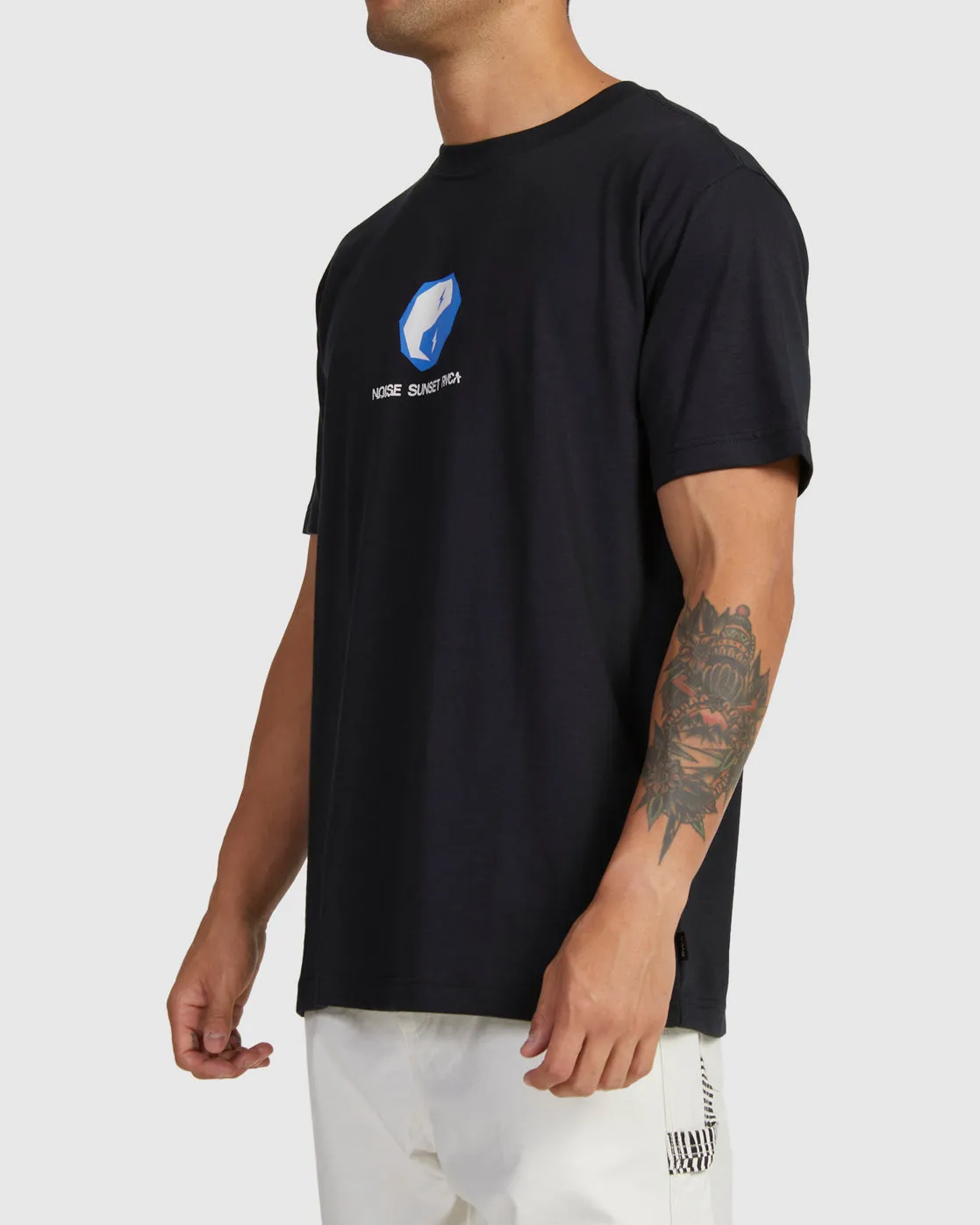 Noise Sunset Short Sleeve Tee T-Shirt - RVCA Black