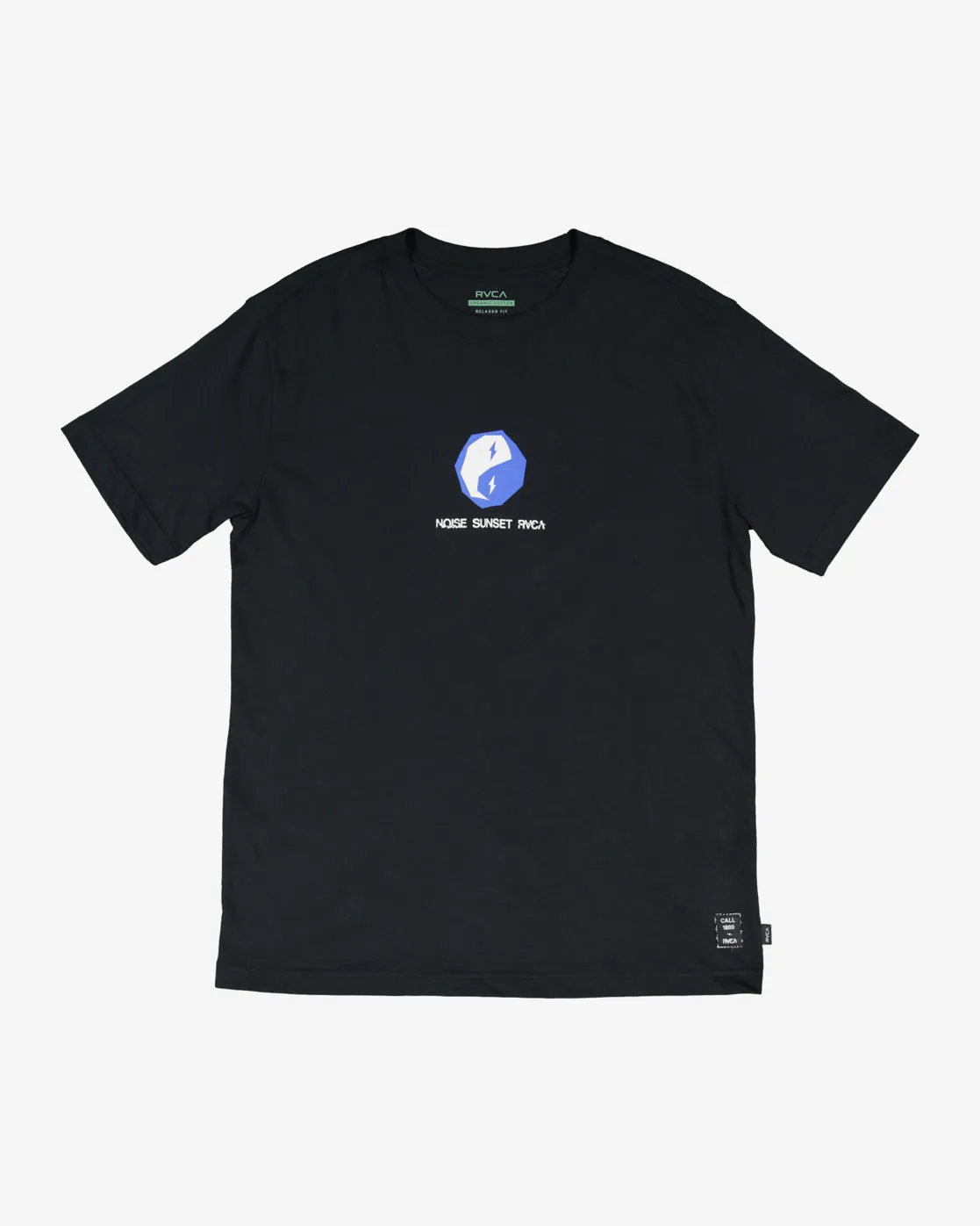 Noise Sunset Short Sleeve Tee T-Shirt - RVCA Black