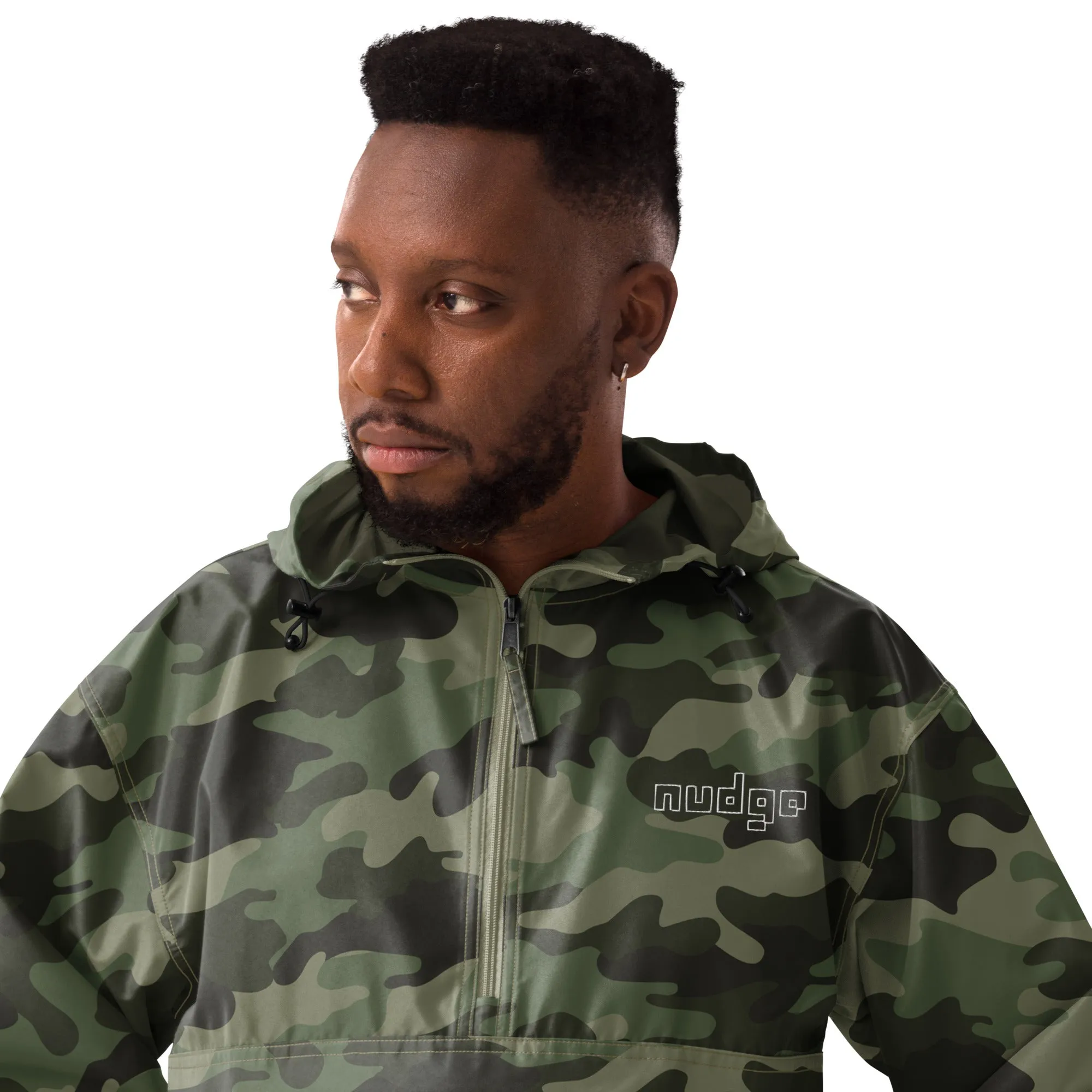 Nudge - Champion Packable Jacket - Embroidered