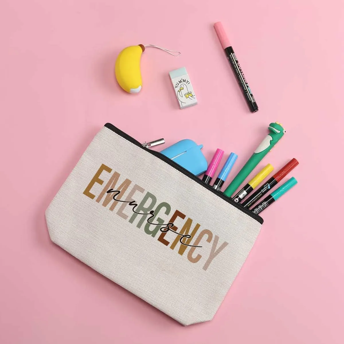 Nurse Gifts Emergency Makeup Bag Nurse Accessories for Work Nurse Gifts Nursing Accessories for Nurses Nurse Week Appreciation Gifts for Women Friend Coworker Graduation Birthday Christmas Nurse Day