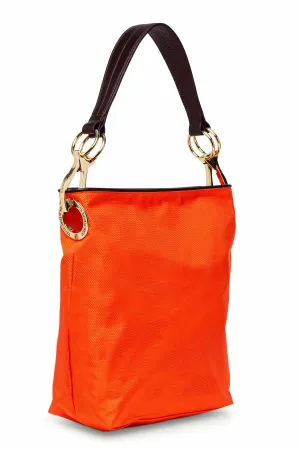 Nylon Bucket Bag Sangria
