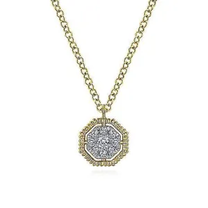 Octagonal Diamond Pendant
