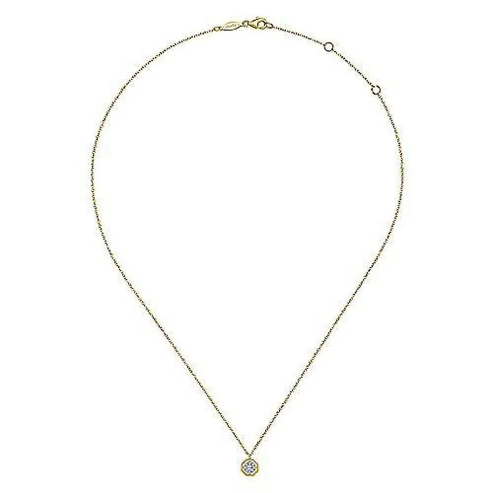 Octagonal Diamond Pendant