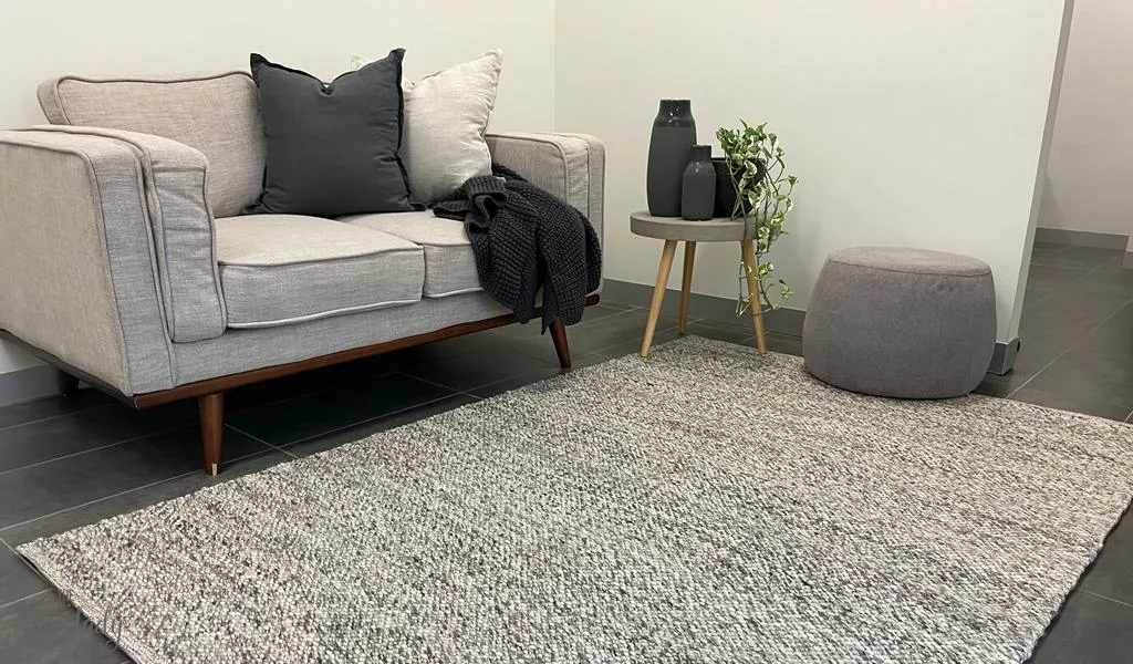 Parker Textured Dark Grey Rug