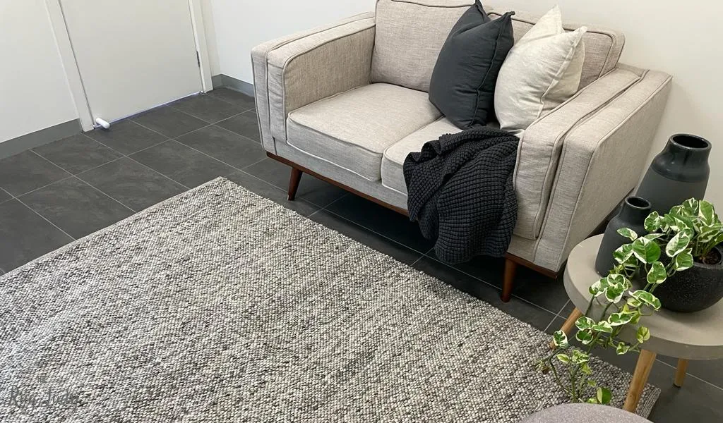 Parker Textured Dark Grey Rug