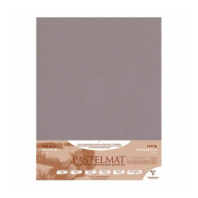 Pastelmat Paper 50x70cm Dark Grey Pack of 5