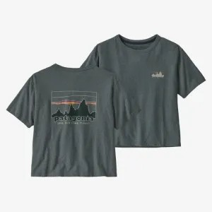 Patagonia W's '73 Skyline Easy Cut Responsibili-Tee-Nouveau Green