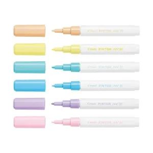 Pilot Pintor Marker Extra Fine Asstd. Pastel 6Pk