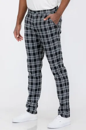 Plaid Slim Fit Trouser Pants | BespokeBrothers®