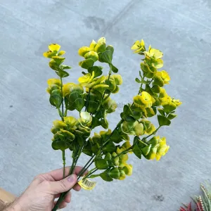 Plastic Eucalyptus Bush Yellow 57933