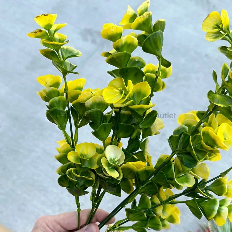 Plastic Eucalyptus Bush Yellow 57933