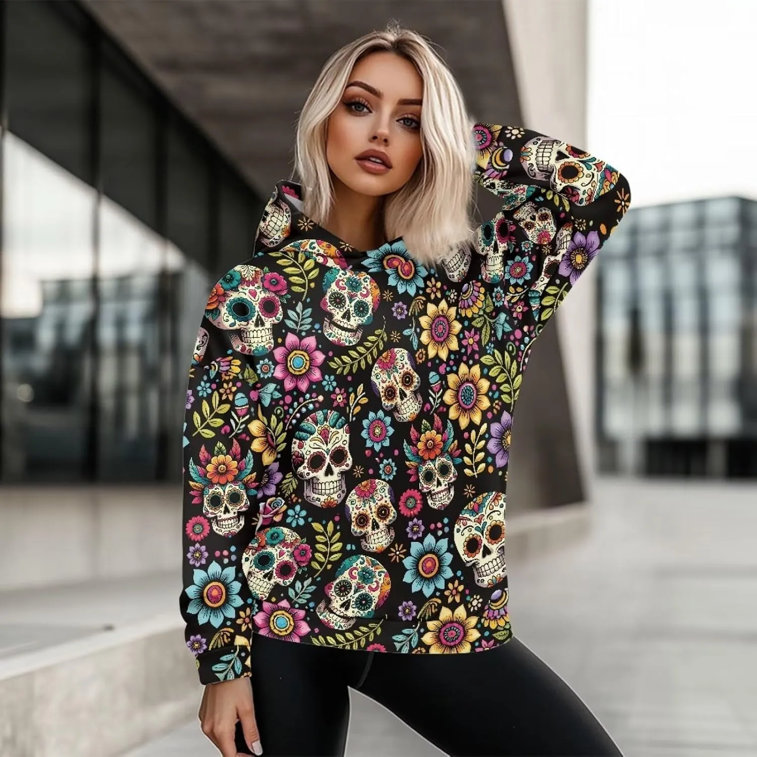 Poceacles Womens Fleece Hoodies Oversized Sweatshirts Long Sleeve Pullover Tops Gym Tops Fall Outfits Plus