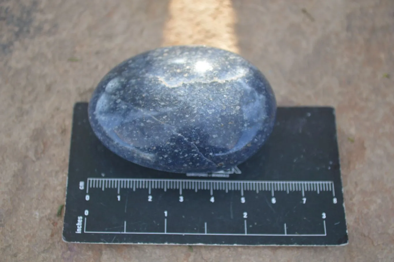 Polished Blue Lazulite Palm Stones  x 24 From Madagascar