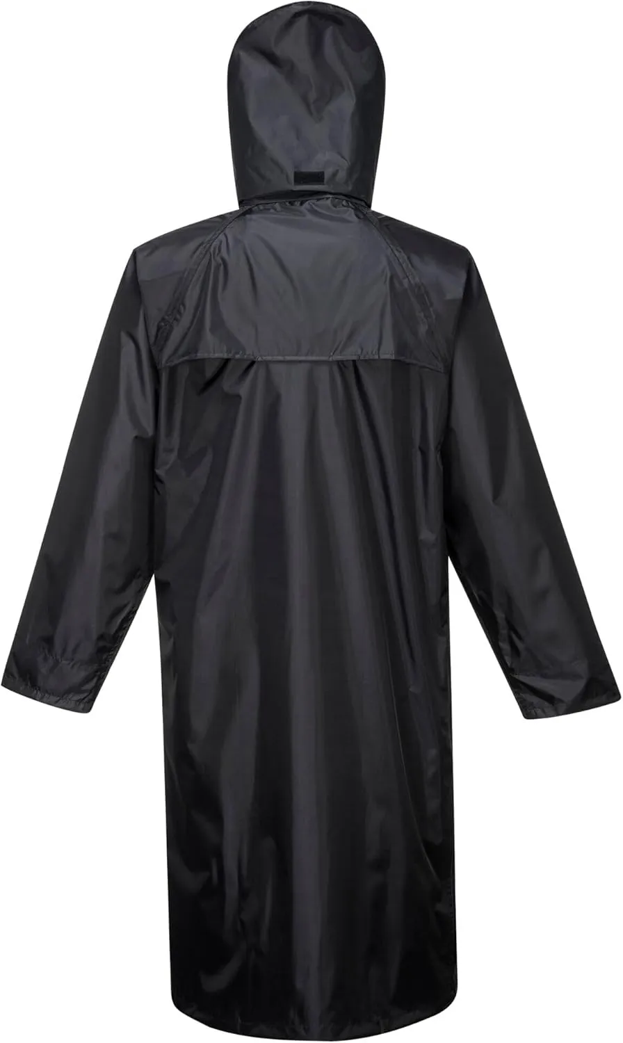 Portwest Classic Rain Coat Adult Waterproof Long Protection Hooded Work Wear Trench