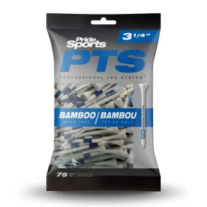 Pride PTS Bamboo Golf Tees - Blue 83mm