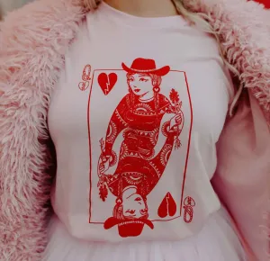 Queen of hearts tee