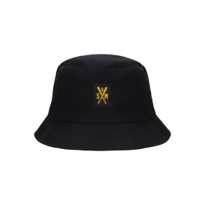 " RETROFUTURE WORKER " Bucket Hat Black