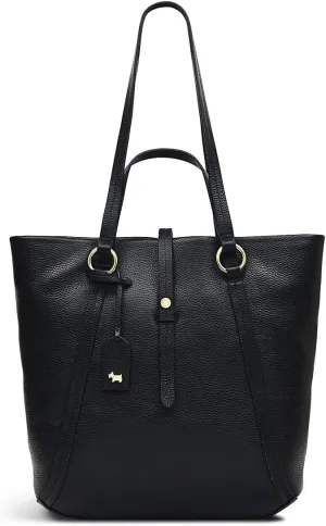 RADLEY London Charlotte Street Ziptop Tote Handbag for Women, Made from Grained Leather with Painted Edges