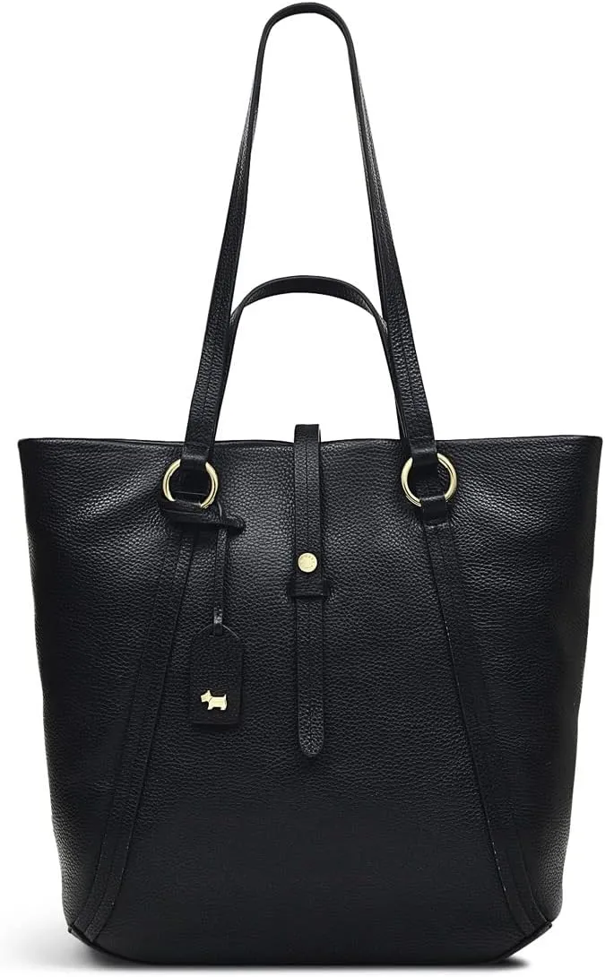 RADLEY London Charlotte Street Ziptop Tote Handbag for Women, Made from Grained Leather with Painted Edges