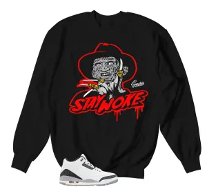 Retro 3 Cement Gray Stay Woke Sweater